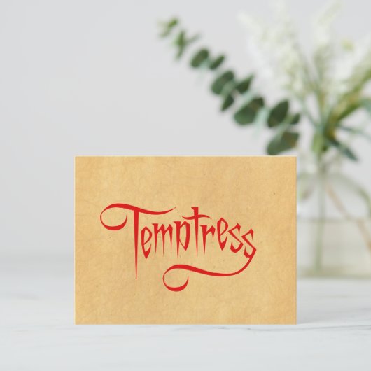 Carte Postale Température de texte (Debout devant)