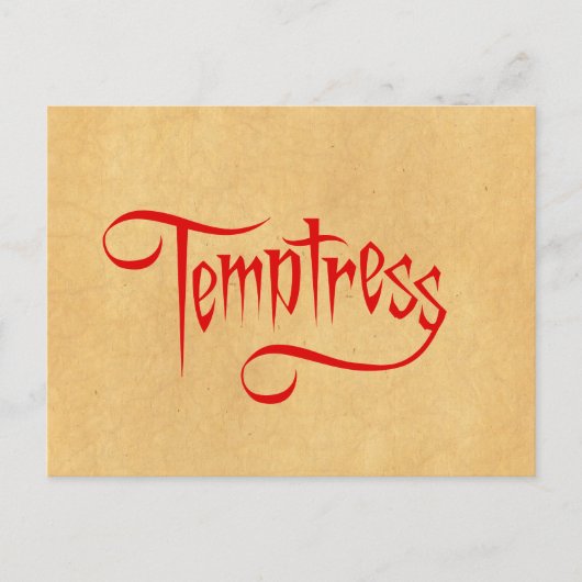 Carte Postale Température de texte (Devant)