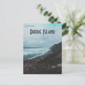 Carte Postale Température sur Block Island Rhode Island (Debout devant)