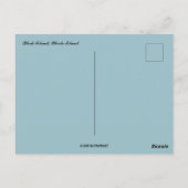 Carte Postale Température sur Block Island Rhode Island (Dos)