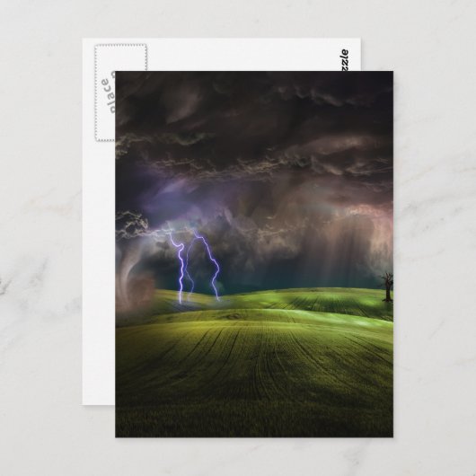 Carte Postale Tempête (Devant / Derrière)