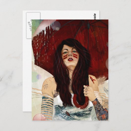 Carte Postale Tempête (Devant / Derrière)