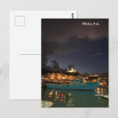 Carte Postale Tempête à Malte (Devant / Derrière)