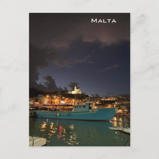 Carte Postale Tempête à Malte (Devant)