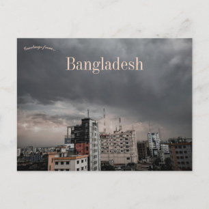 Carte Postale Tempête à Sylhet Bangladesh