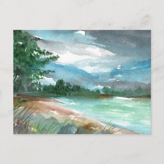 Carte Postale Tempête approchant (Devant)