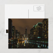 Carte Postale Tempête au-dessus de Chicago (Devant / Derrière)