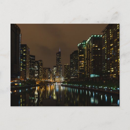 Carte Postale Tempête au-dessus de Chicago (Devant)