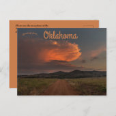 Carte Postale Tempête Au-Dessus Des Montagnes Oklahoma (Devant / Derrière)
