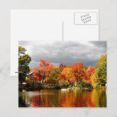 Carte Postale Tempête d'automne à venir (Devant / Derrière)