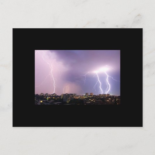 Carte Postale Tempête de foudre (Devant)