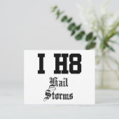 Carte Postale tempête de grêle (Debout devant)