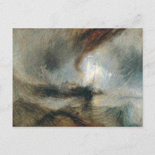Carte Postale Tempête de neige (Devant)