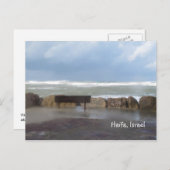 Carte postale Tempête de plage (Devant / Derrière)