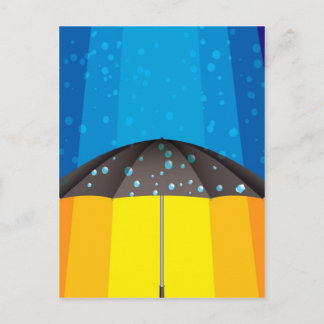 Carte Postale Tempête de pluie un jour ensoleillé