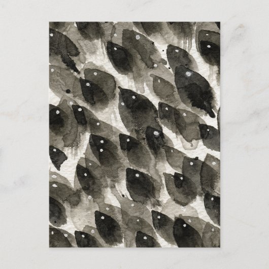 Carte Postale Tempête de poissons (Devant)