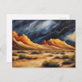 Carte Postale Tempête du désert (Devant / Derrière)