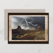 Carte postale Tempête du désert (Devant / Derrière)