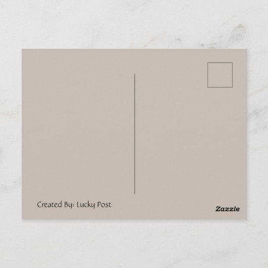 Carte postale Tempête du désert (Dos)