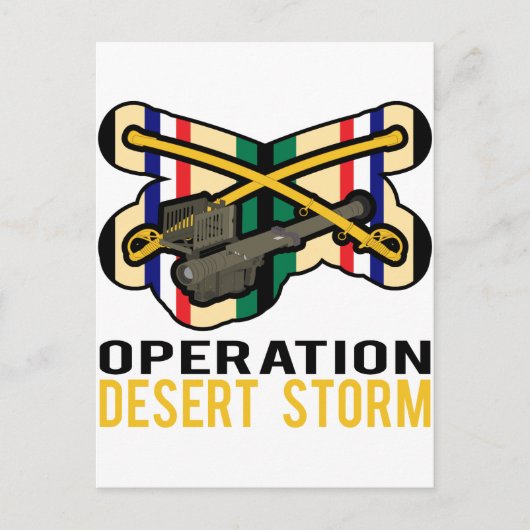 Carte Postale Tempête du désert Cavalry Stinger (Devant)