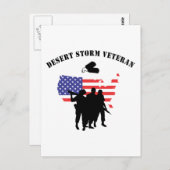 Carte Postale Tempête du désert Vétérinaire (Devant / Derrière)