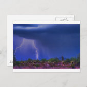 Carte Postale Tempête pourpre du désert (Devant / Derrière)