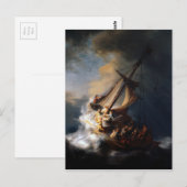 Carte Postale Tempête sur la mer de Galilée (Devant / Derrière)