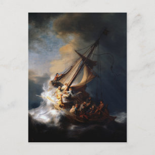 Carte Postale Tempête sur la mer de Galilée