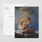 Carte Postale Tempête sur la mer de Galilée (Devant / Derrière)