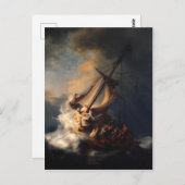 Carte Postale Tempête sur le lac de Galilée (Devant / Derrière)