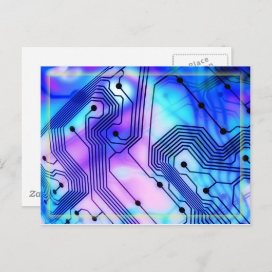 Carte Postale Tempête technologique (Devant / Derrière)