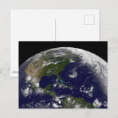 Carte Postale Tempêtes Tropicales Sur La Planète Terre. (Devant / Derrière)