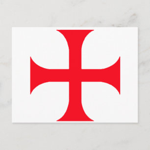 Carte Postale Templar red cross