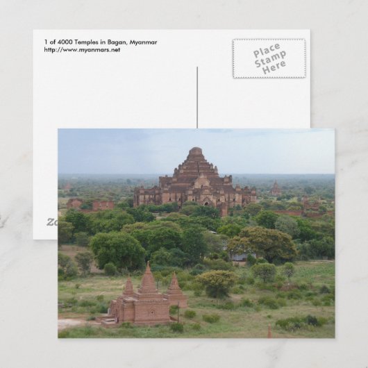 Carte Postale Temple (Devant / Derrière)