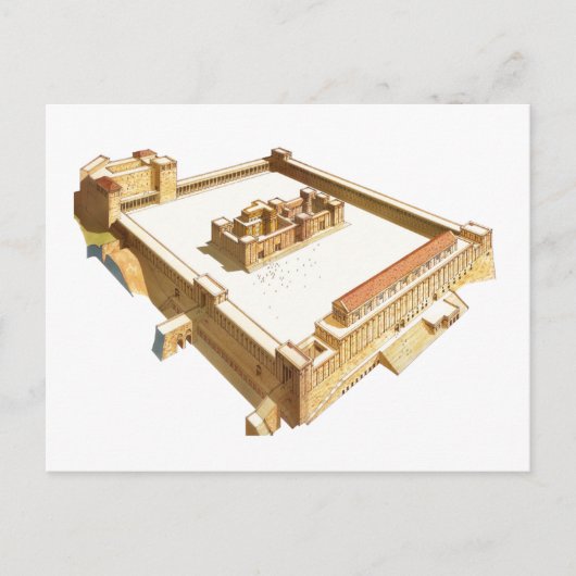 Carte Postale Temple à Jérusalem. Temple d'Hérode (Devant)