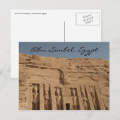 Carte Postale temple abu simbel (Devant / Derrière)