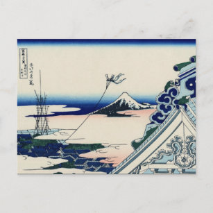 Carte Postale Temple Asakusa Hongan-ji (par Hokusai)