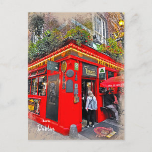 Carte Postale Temple Bar Dublin Irlande