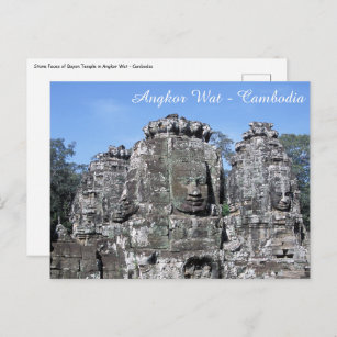 Carte Postale Temple Bayon à Angkor Wat - Cambodge