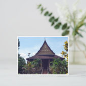 Carte Postale temple bouddha laos (Debout devant)