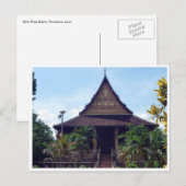 Carte Postale temple bouddha laos (Devant / Derrière)