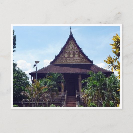 Carte Postale temple bouddha laos (Devant)