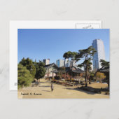 Carte Postale Temple bouddhiste à Séoul, Corée du Sud (Devant / Derrière)