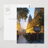 Carte Postale Temple bouddhiste Mahabodhi Bodh Gaya Inde (Devant / Derrière)