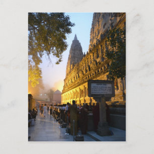 Carte Postale Temple bouddhiste Mahabodhi Bodh Gaya Inde