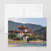 Carte Postale Temple bouddhiste Par Rivière (Devant / Derrière)