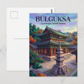Carte Postale Temple Bulguksa Corée du Sud (Devant / Derrière)