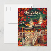 Carte Postale Temple Bulguksa Corée du Sud (Devant / Derrière)