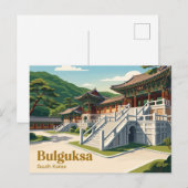 Carte Postale Temple Bulguksa Corée du Sud (Devant / Derrière)