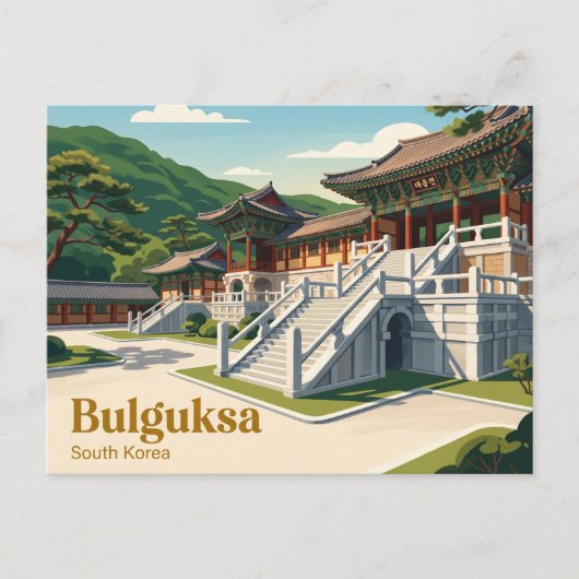 Carte Postale Temple Bulguksa Corée du Sud (Devant)
